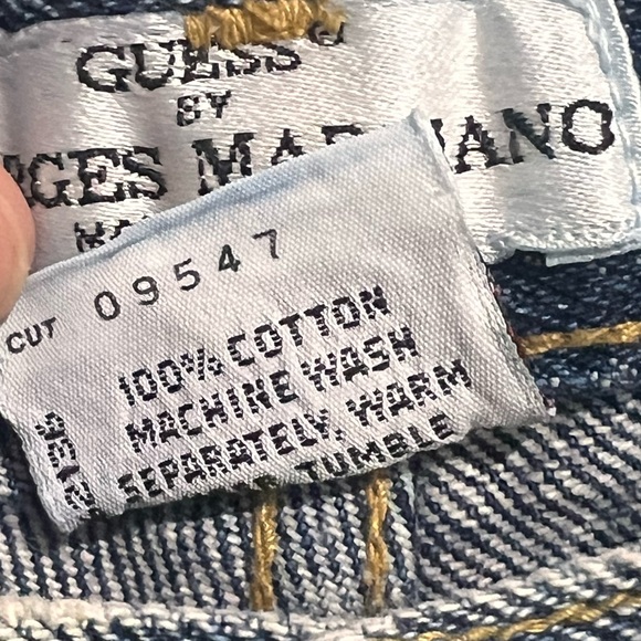 Vintage GUESS Wide Leg Acid Wash Jeans Size 29 Button Fly - Picture 9 of 12